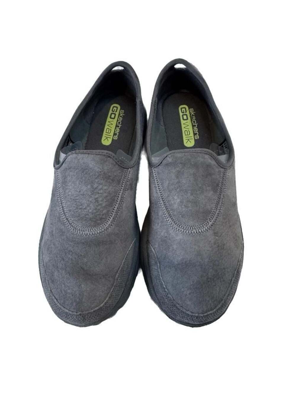 Skechers GOwalk Women's Gray Suede Slip-On Sneakers 13511
